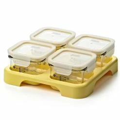 Glasslock - Baby Food Container Set With Tray 5pce
