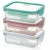 Glasslock - Rectangular Tempered Glass 710ml Set 3pce