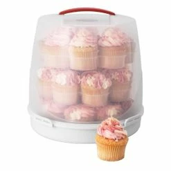 Avanti - Universal 3 Tier Cupcake & Cake Carrier Round