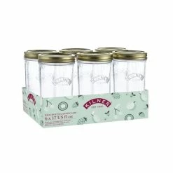 Kilner - Wide Mouth Preserve Jar 500ml Set 6pce