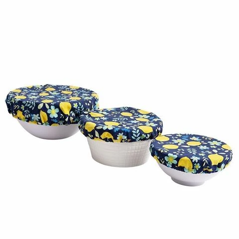 Ladelle - Positano Lemon Stretch Bowl Covers 3pc 1 Ladelle - Positano Lemon Stretch Bowl Covers 3pc