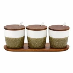 Ladelle - Sanctuary Reactive Canister & Spoon Set 7pce