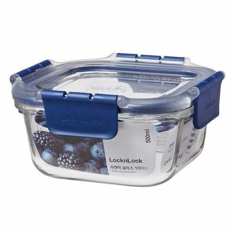 Lock & Lock - Top Class Glass W/Tritan Lid Square 500ml 1 Lock & Lock - Top Class Glass W/Tritan Lid Square 500ml