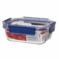 Lock & Lock - Top Class Glass W/Tritan Lid Rect 630ml