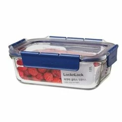 Lock & Lock - Top Class Glass W/Tritan Lid Rect 1L