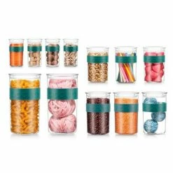 Bodum - Presso Clear Storage Jar Set Forest 12pce