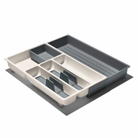OXO - Expandable Utensil Drawer Organiser Grey/White 1 OXO - Expandable Utensil Drawer Organiser Grey/White