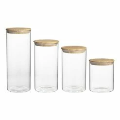 Ecology - Pantry Round Canister Assorted Sizes Set 4pce