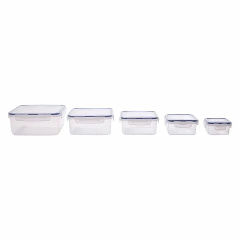 Lock & Lock - Classic Square Food Storage Set 5pce 1 Lock & Lock - Classic Square Food Storage Set 5pce