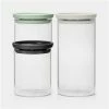 Brabantia - Stackable Glass Jar Set 3pce