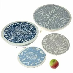 Spaza - Dish And Bowl Cover Set Protea 4pce