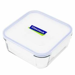 Glasslock - Tempered Glass Square Food Container 2.6L