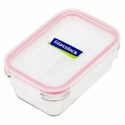 Glasslock - Tempered Glass Rectangular Food Container 490ml