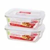Lock & Lock - Oven Glass Rectangular Container Set 2pce