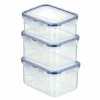 Lock & Lock - Rectangular Small Storage Container Set 3pce