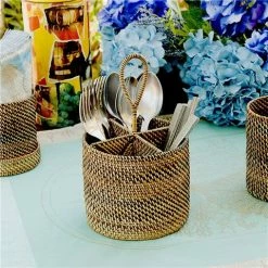 Calaisio - Round Four Section Cutlery Holder With Handle