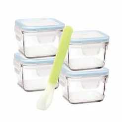 Glasslock - Baby Food Square Container Set 5pce