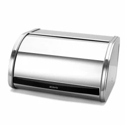 Brabantia - Roll Top Bread Bin Medium Brilliant Steel