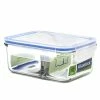 Glasslock - Duo Tempered Glass Food Container 1L