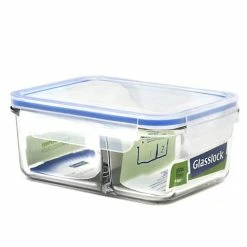 Glasslock - Duo Tempered Glass Food Container 1L