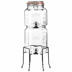 Kilner - Stackable Jars Set W/ Taps & Stand 2/3L 3pce