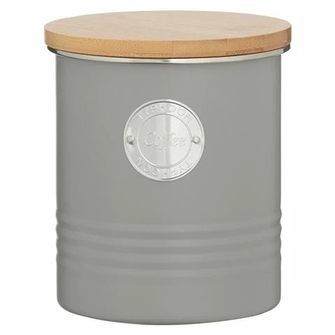 Typhoon - Living Coffee Canister Grey 1L 1 Typhoon - Living Coffee Canister Grey 1L