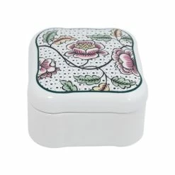 Gien - Antoinette Poisson Dominoté Square Candy Box