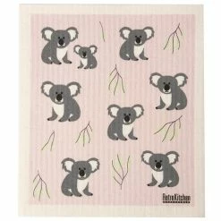 Retro Kitchen - Biodegradable Dish Cloth Koalas