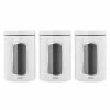 Brabantia - Window Canister White 1.4L Set 3pce