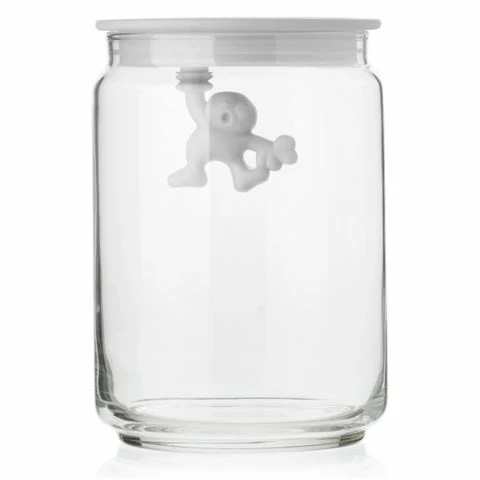 Alessi - Gianni Jar Medium With Lid White 1 Alessi - Gianni Jar Medium With Lid White