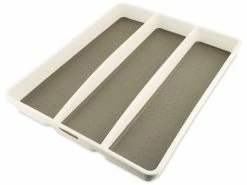 Madesmart - Utensil Tray W/ 3 Compartments White